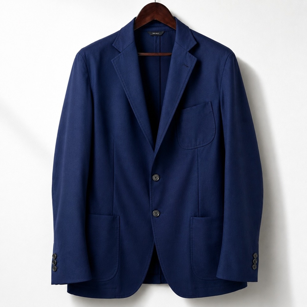 Tombolini Cashmere Blazer Mens 44 Navy Zero Gravity by Ermenegildo Zegna Italy